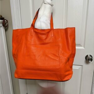Banana Republic Orange Tote Bag